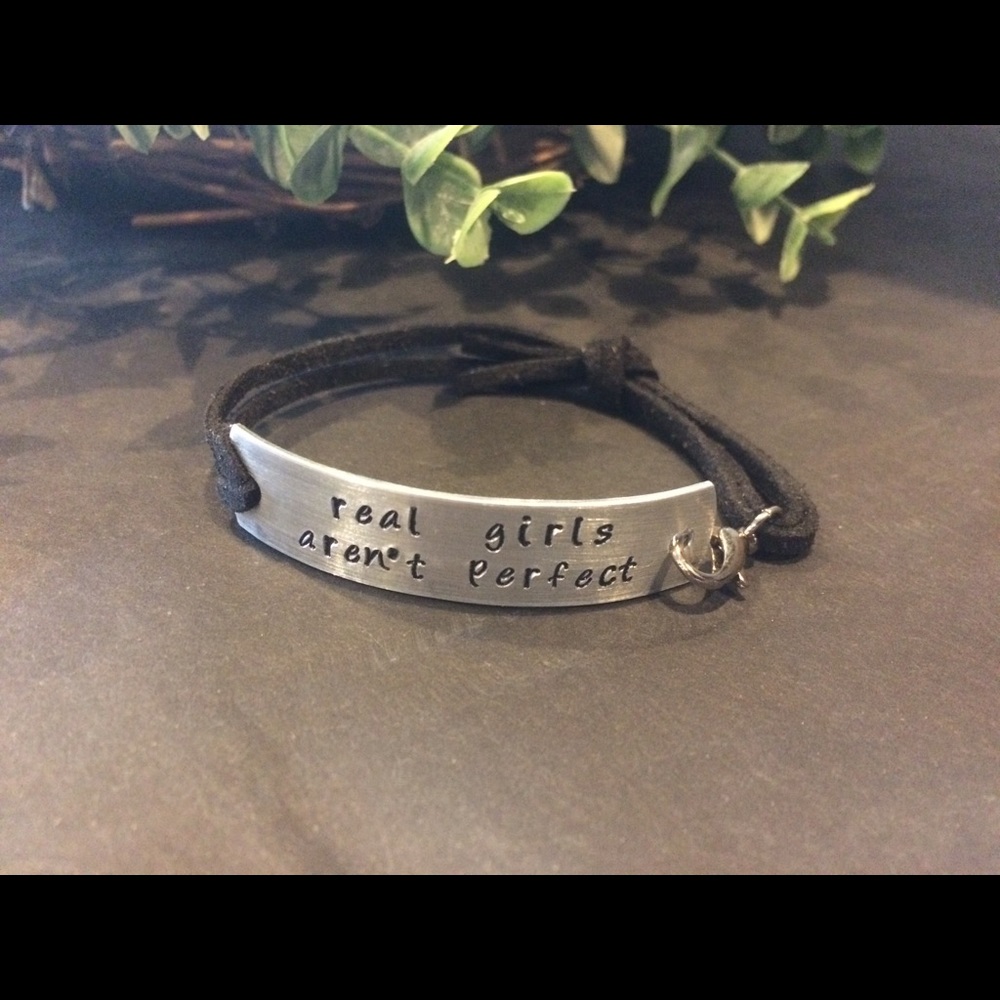 Hand stamped boutique bracelet